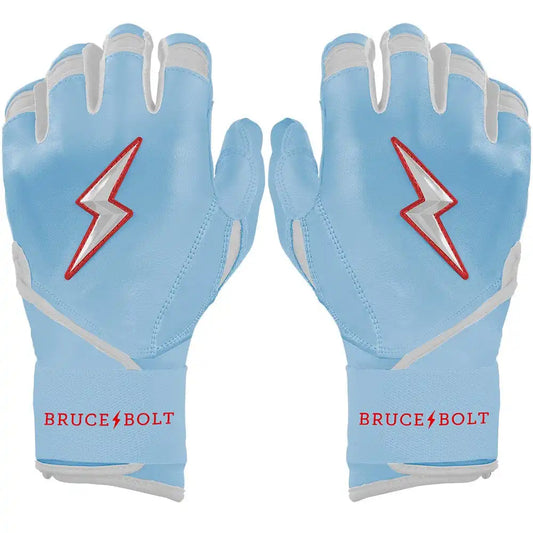 Personalized Ian Happ Signature Series Long Cuff Batting Gloves - Baby Blue