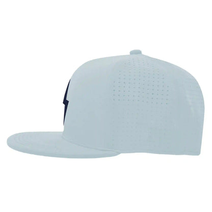 SMART FIT Performance BOLT Game Hat - Ice Blue/Navy Bolt