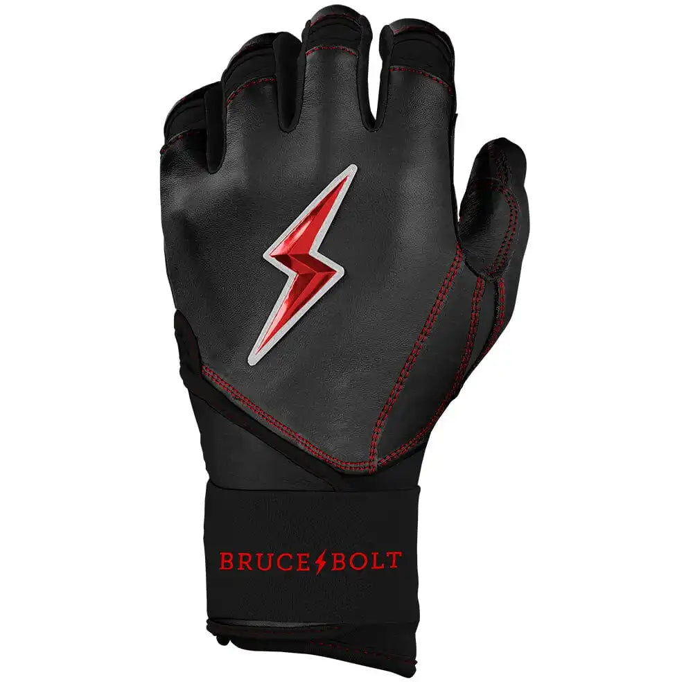 Bear Series Long Cuff Batting Gloves - Black