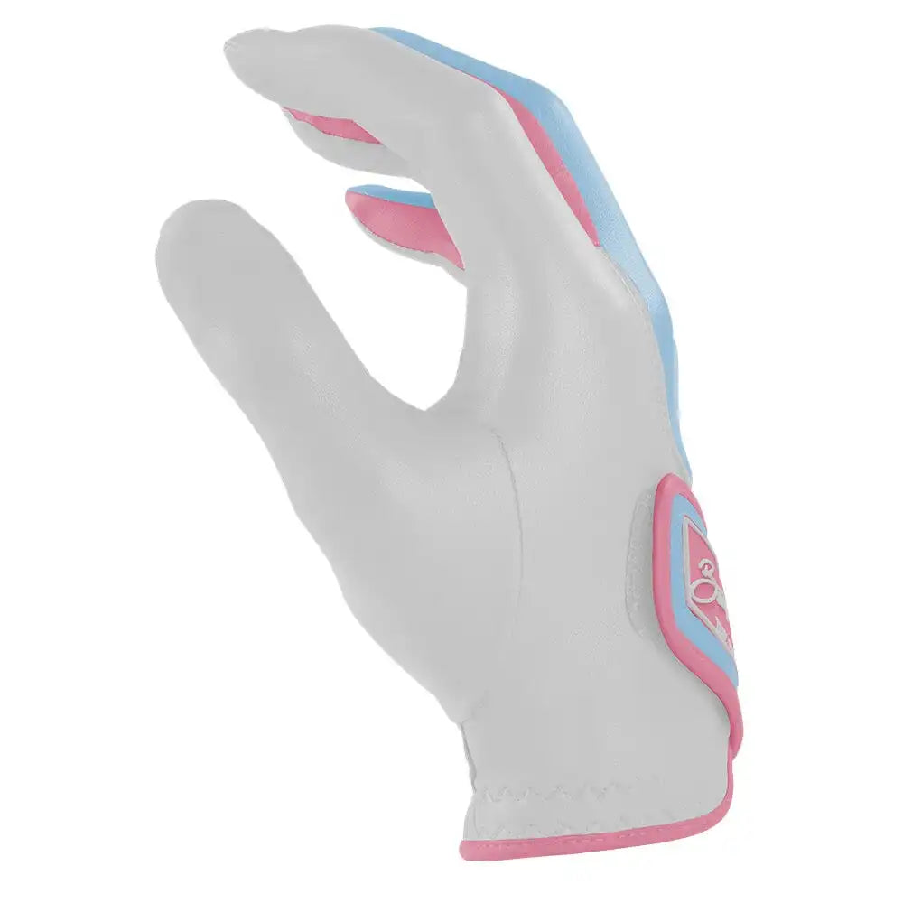 Bryan Bros Creator Series Golf Gloves (On Right, 2-Pack) - Baby Blue/Pink