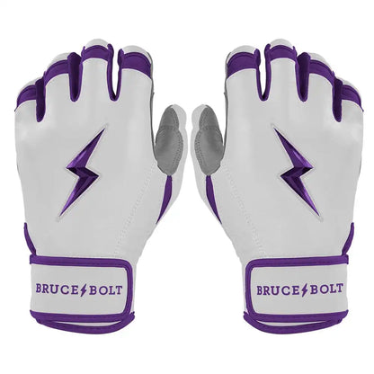 Chrome Series Short Cuff Batting Gloves - Purple