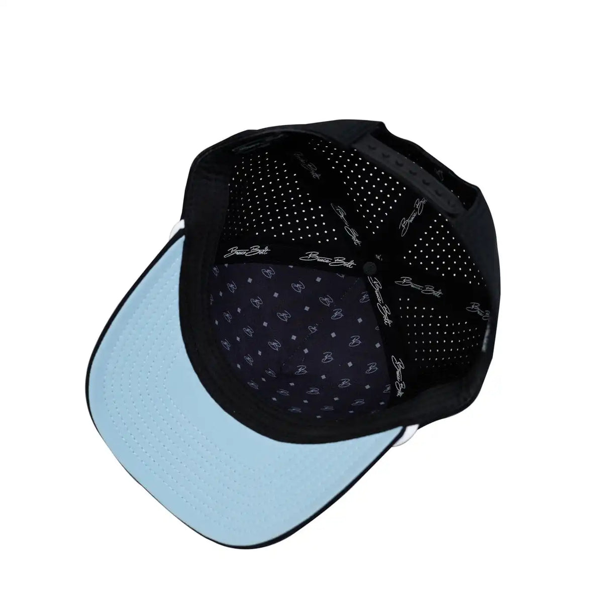 "Flying B" Pre-Curved Golf Rope Hat - Black