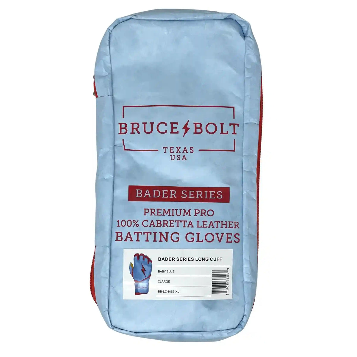 Harrison Bader Signature Series Long Cuff Batting Gloves - Baby Blue