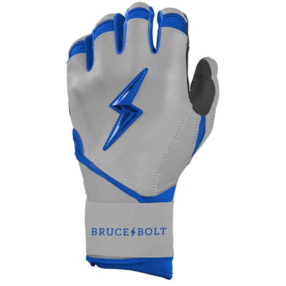 Grey Series Long Cuff Batting Gloves - Royal Blue