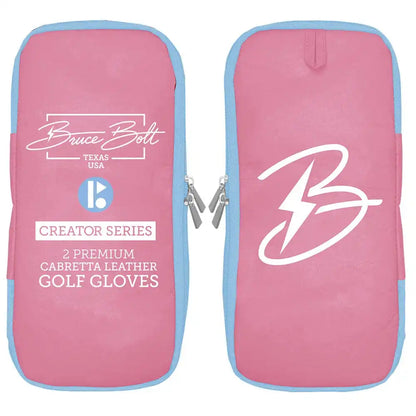 Bryan Bros Creator Series Golf Gloves (On Left, 2-Pack) - Baby Blue/Pink