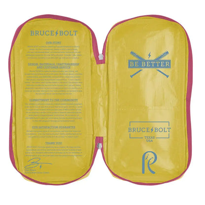 Coach RAC Creator Series Long Cuff Batting Gloves - Baby Blue/Yellow