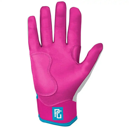 Perfect Game Collab Series Short Cuff Batting Gloves - Summer Swirl