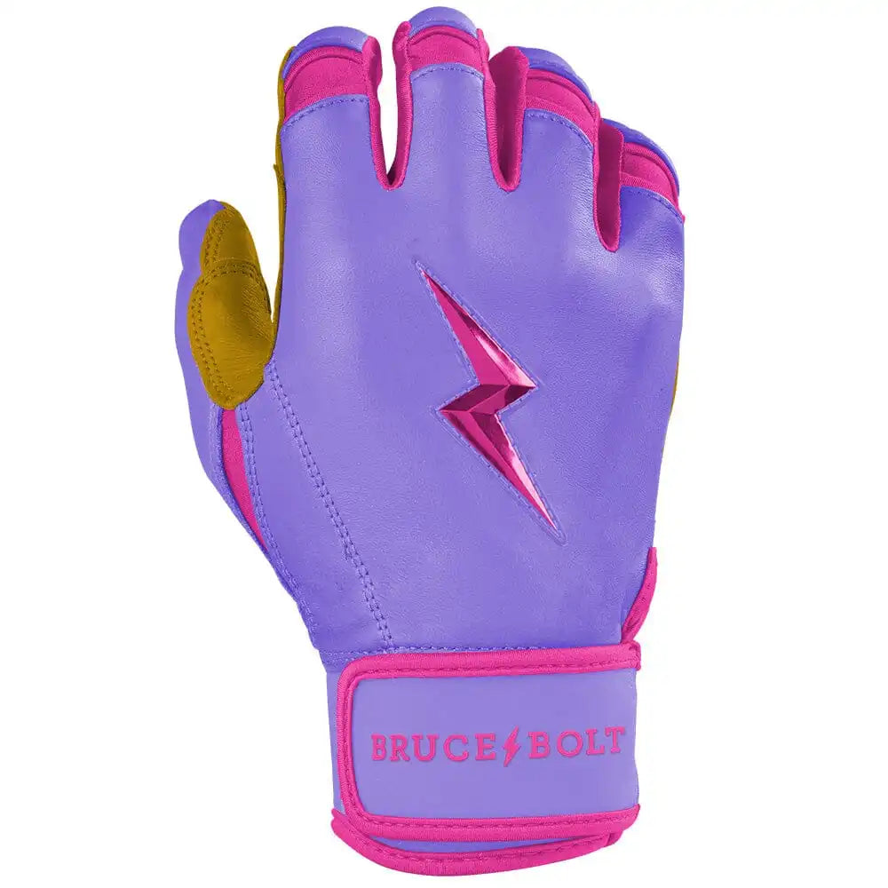 Harrison Bader Signature Series Short Cuff Batting Gloves - Lavender