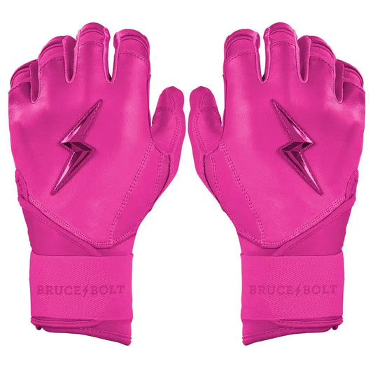 Max Clark Signature Series Long Cuff Batting Gloves - Pink