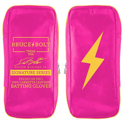 Dexter McCleon Jr. Signature Series Short Cuff Batting Gloves - Pink Lemonade