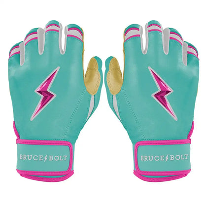Personalized Fernando Tatis Jr. Signature Series Short Cuff Batting Gloves - Mint/Pink