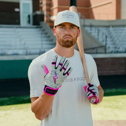 Brandon Nimmo Signature Series Short Cuff Batting Gloves - Concrete