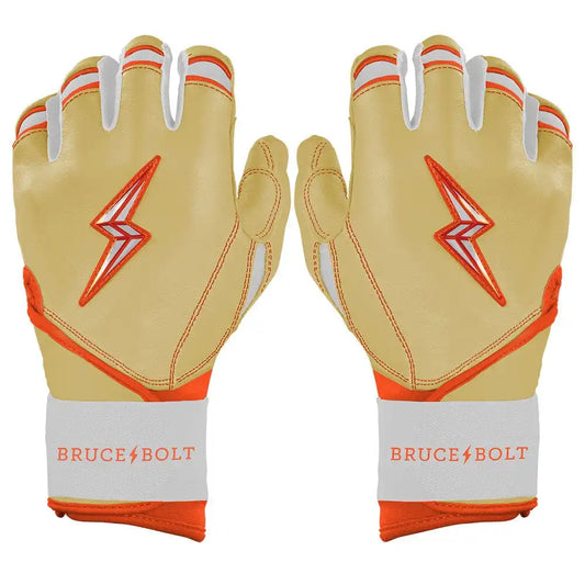 Max Clark Signature Series Long Cuff Batting Gloves - Clark Ivory