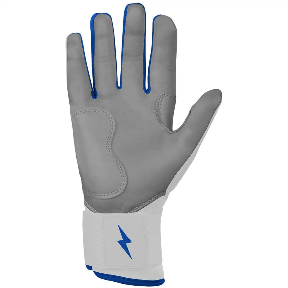 Chrome Series Long Cuff Batting Gloves - Royal