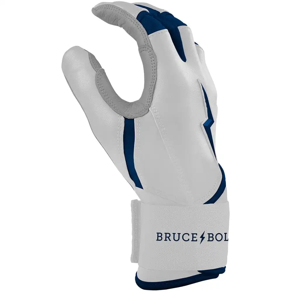 Chrome Series Long Cuff Batting Gloves - Navy