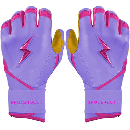 Harrison Bader Signature Series Long Cuff Batting Gloves - Lavender
