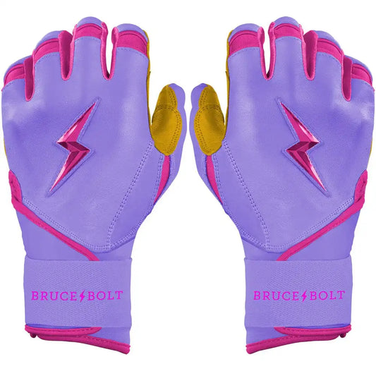 Harrison Bader Signature Series Long Cuff Batting Gloves - Lavender