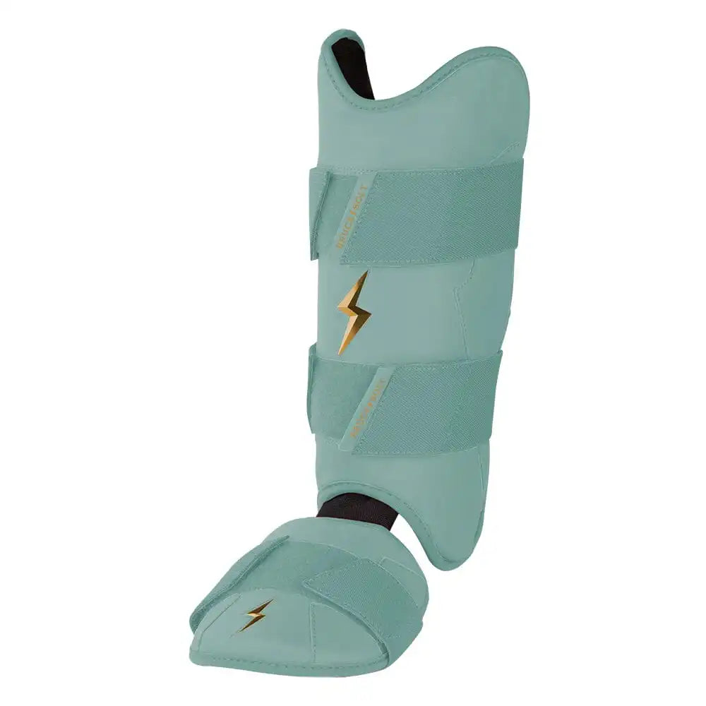 King of JUCO Creator Series Leg Guard - Mint/Gold
