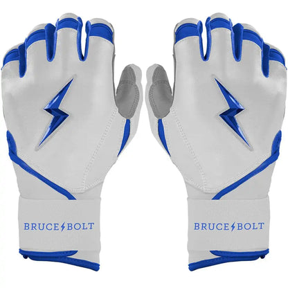 Chrome Series Long Cuff Batting Gloves - Royal