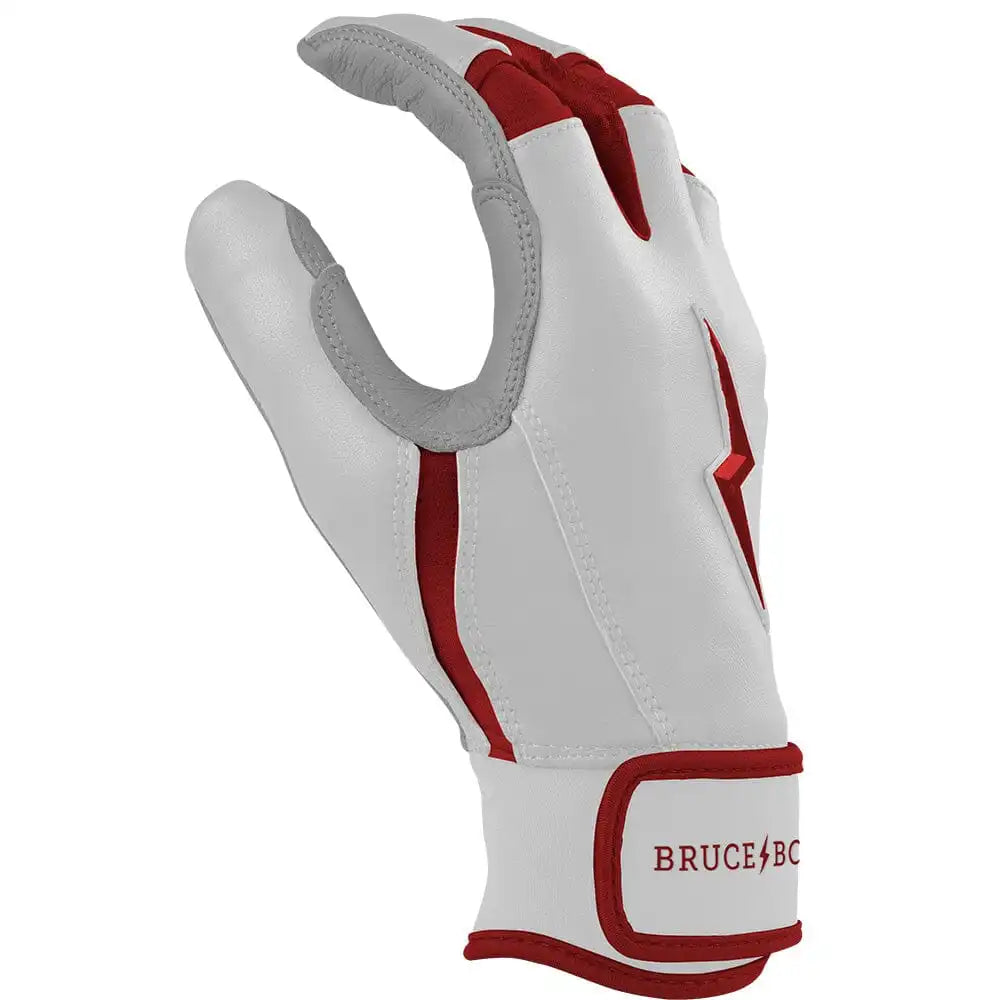 Chrome Series Short Cuff Batting Gloves - Maroon