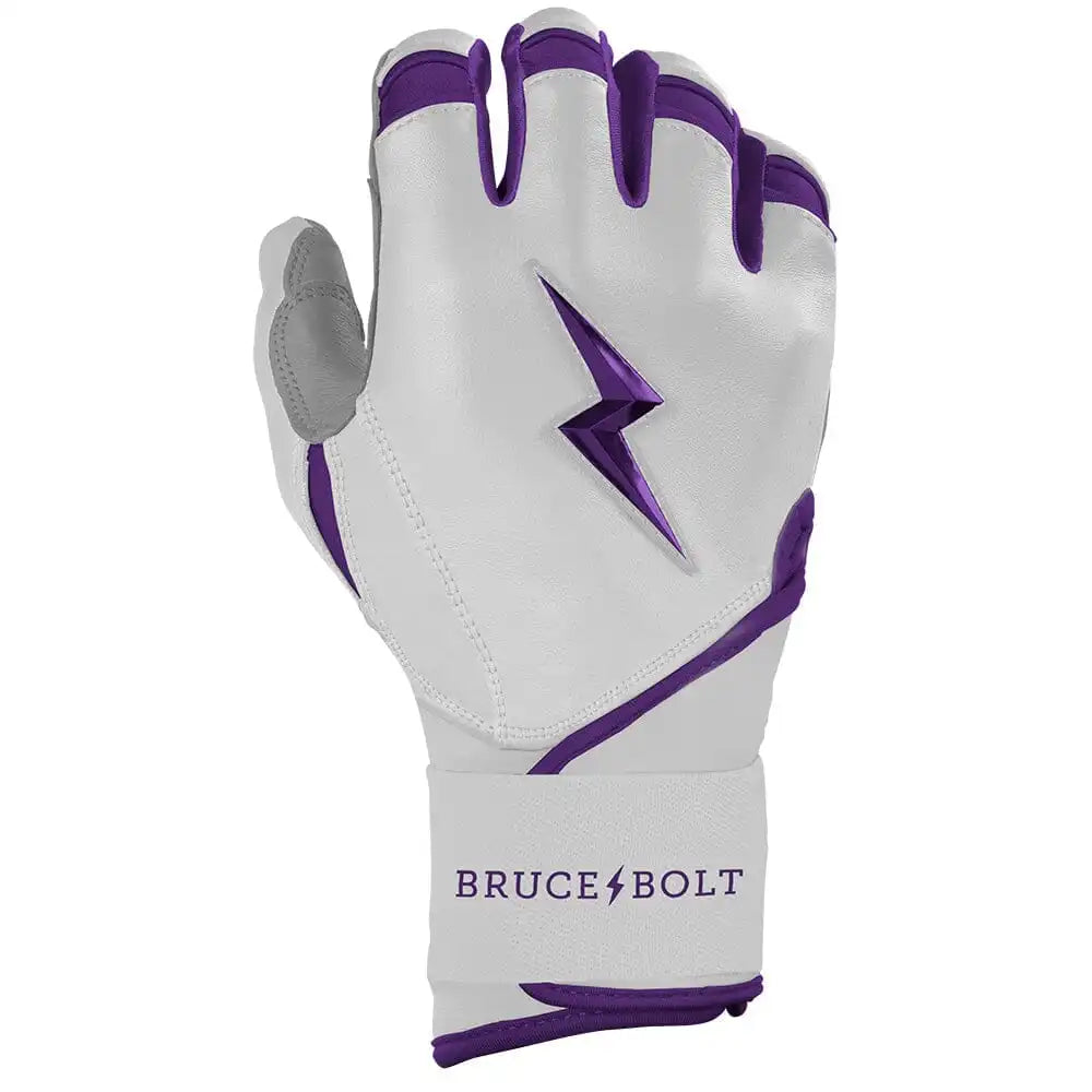Chrome Series Long Cuff Batting Gloves - Purple