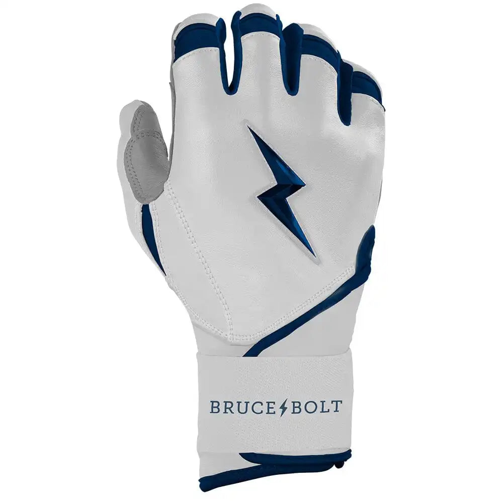 Chrome Series Long Cuff Batting Gloves - Navy