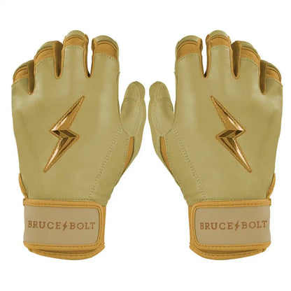 Gold Series Short Cuff Batting Gloves - Gold