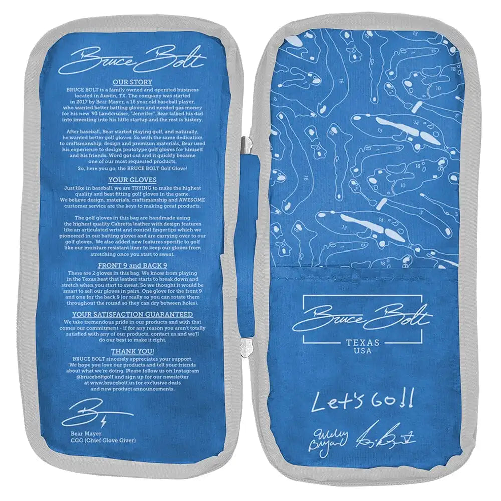 Bryan Bros Creator Series Golf Gloves (On Right, 2-Pack) - Baby Blue