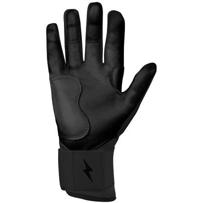 Personalized Bear Series Long Cuff Batting Gloves - Blackout