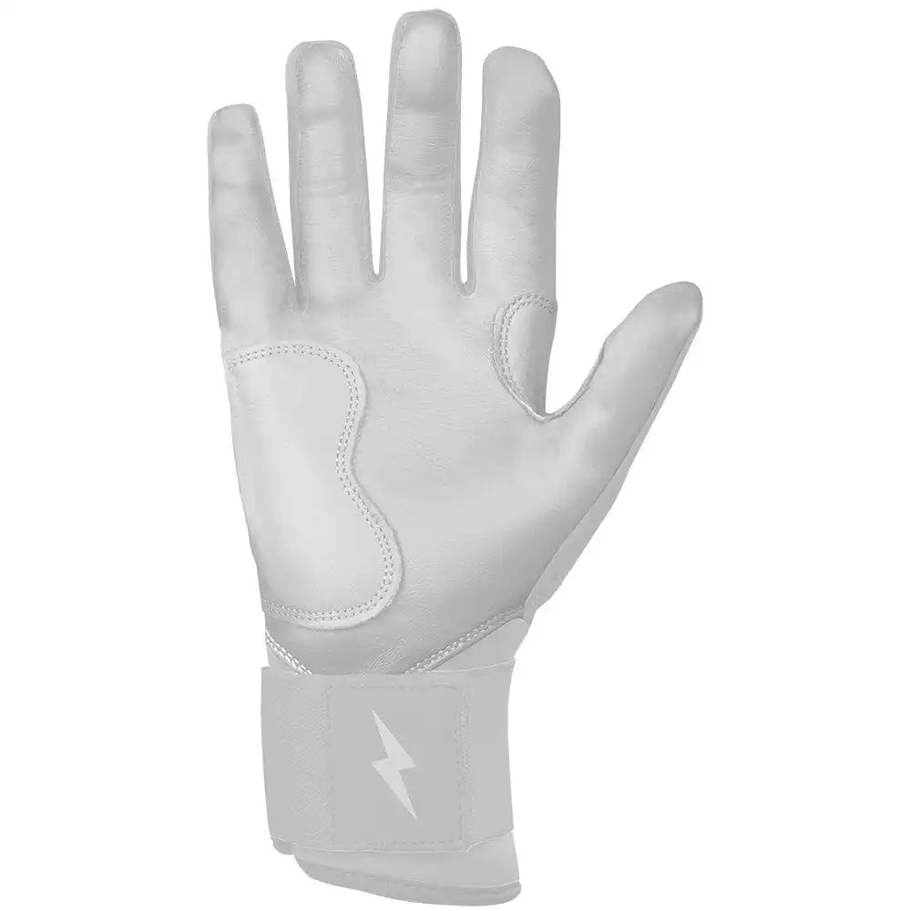 Personalized Bear Series Long Cuff Batting Gloves - Whiteout