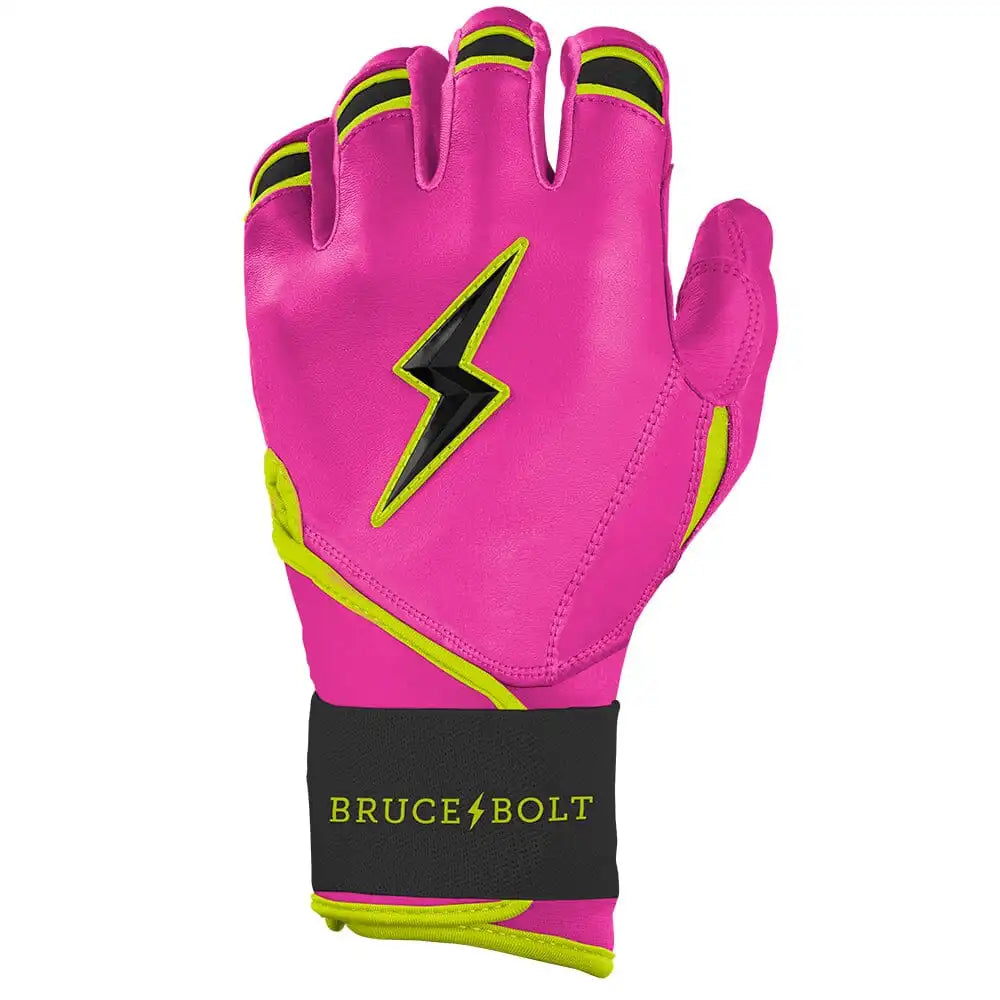 Bear Series Long Cuff Batting Gloves - Pink Lightning
