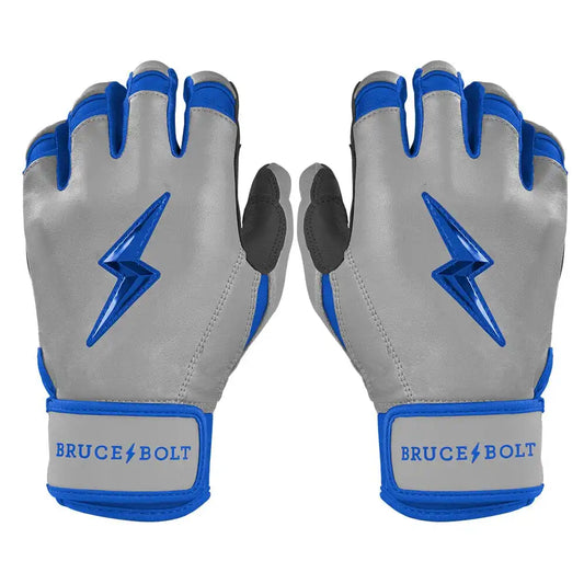 Grey Series Short Cuff Batting Gloves - Royal Blue