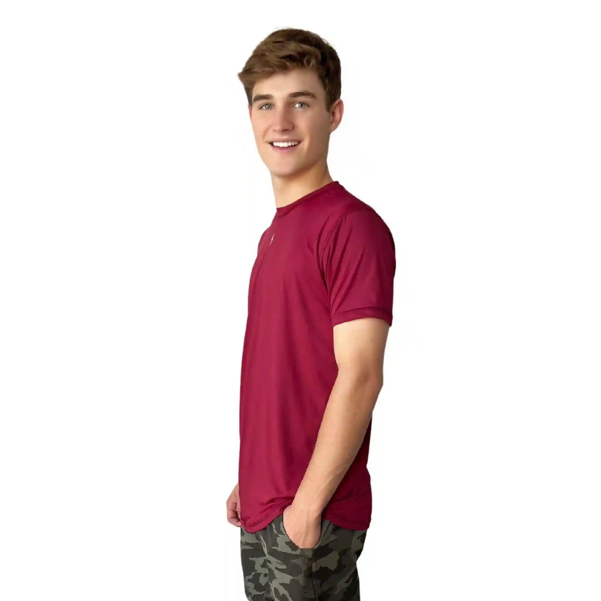 Performance Short Sleeve Shirt - Maroon
