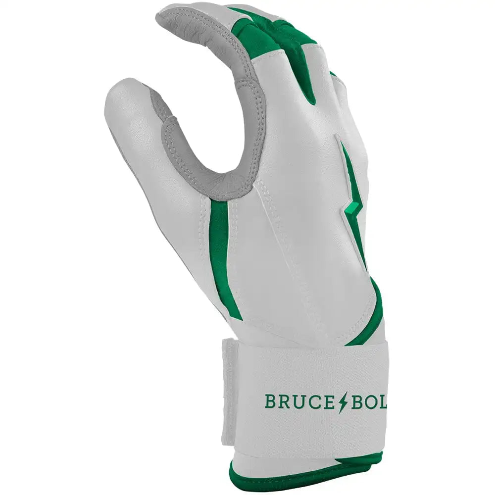 Chrome Series Long Cuff Batting Gloves - Green