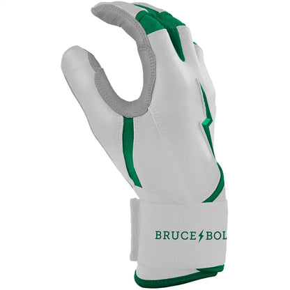 Chrome Series Long Cuff Batting Gloves - Green