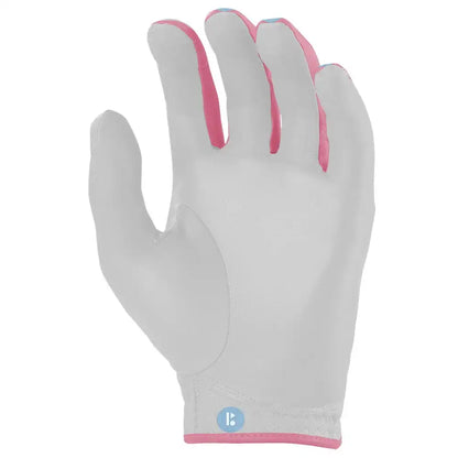 Bryan Bros Creator Series Golf Gloves (On Left, 2-Pack) - Baby Blue/Pink