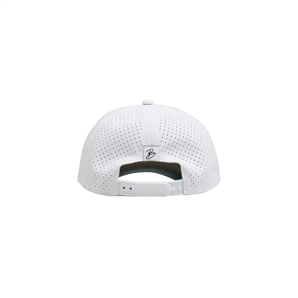 "Flying B" Pre-Curved Golf Rope Hat - White