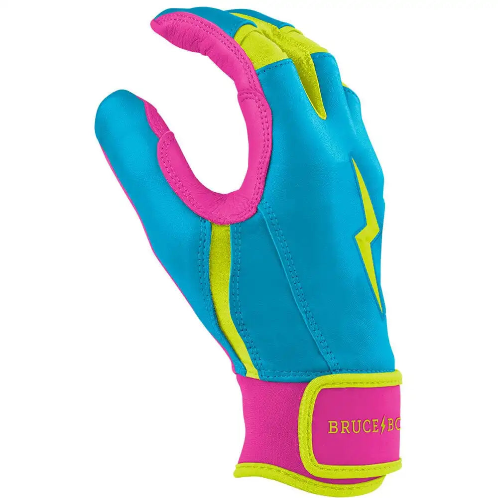 Bear Series Short Cuff Batting Gloves - Caribbean Blue
