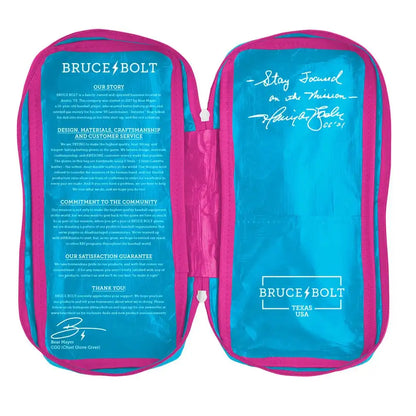 Harrison Bader Signature Series Long Cuff Batting Gloves - Blue/Pink