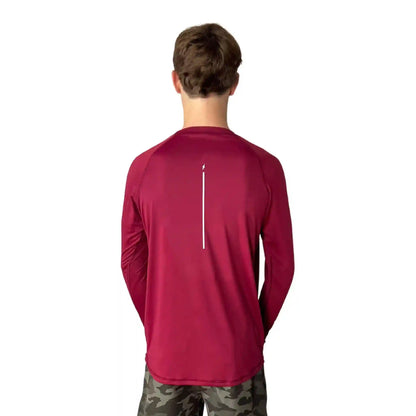 Performance Long Sleeve Shirt - Maroon