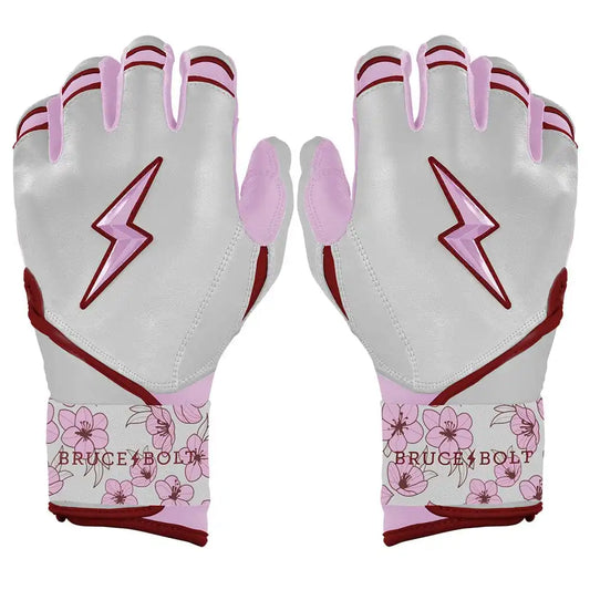 Lars Nootbaar Signature Series Long Cuff Batting Gloves - White/Pink