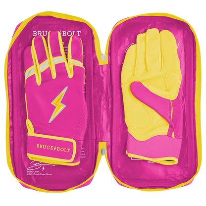 Dexter McCleon Jr. Signature Series Short Cuff Batting Gloves - Pink Lemonade