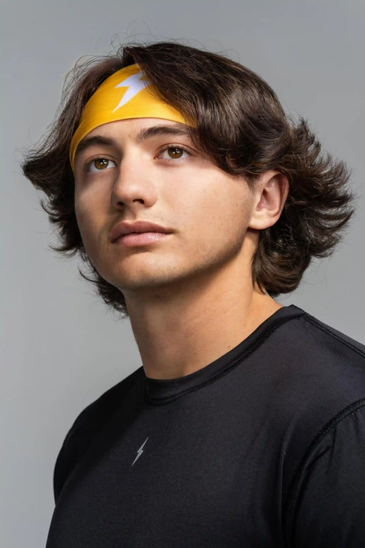 Performance Wide Headband - Yellow