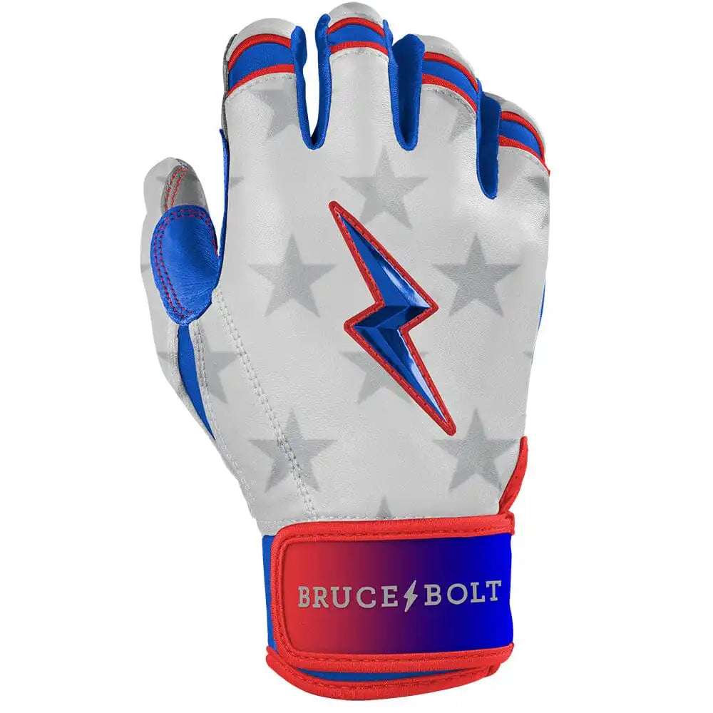 Personalized Brandon Nimmo Signature Series Short Cuff Batting Gloves - Stars & Stripes