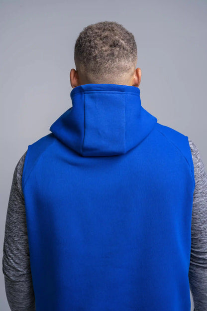 BOLT Sleeveless Hoodie - Royal/Royal Bolt