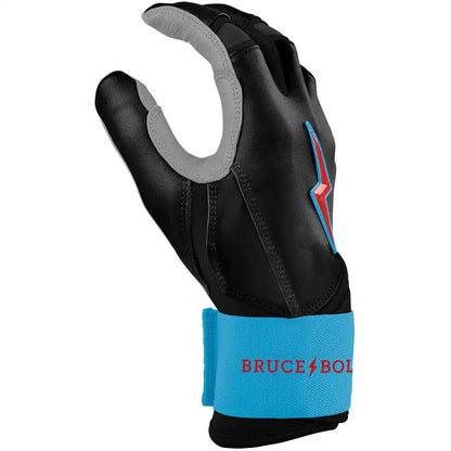 Bear Series Long Cuff Batting Gloves - Miami Black