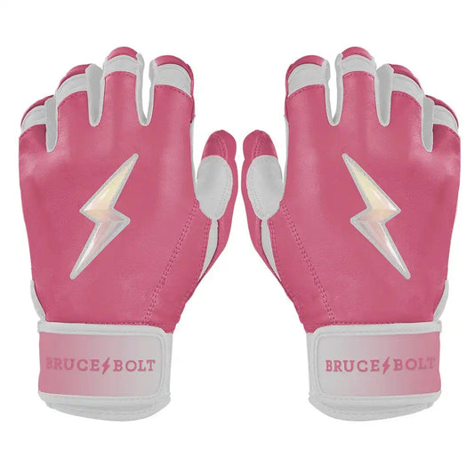 Bear Series Short Cuff Batting Gloves - Dusty Pink
