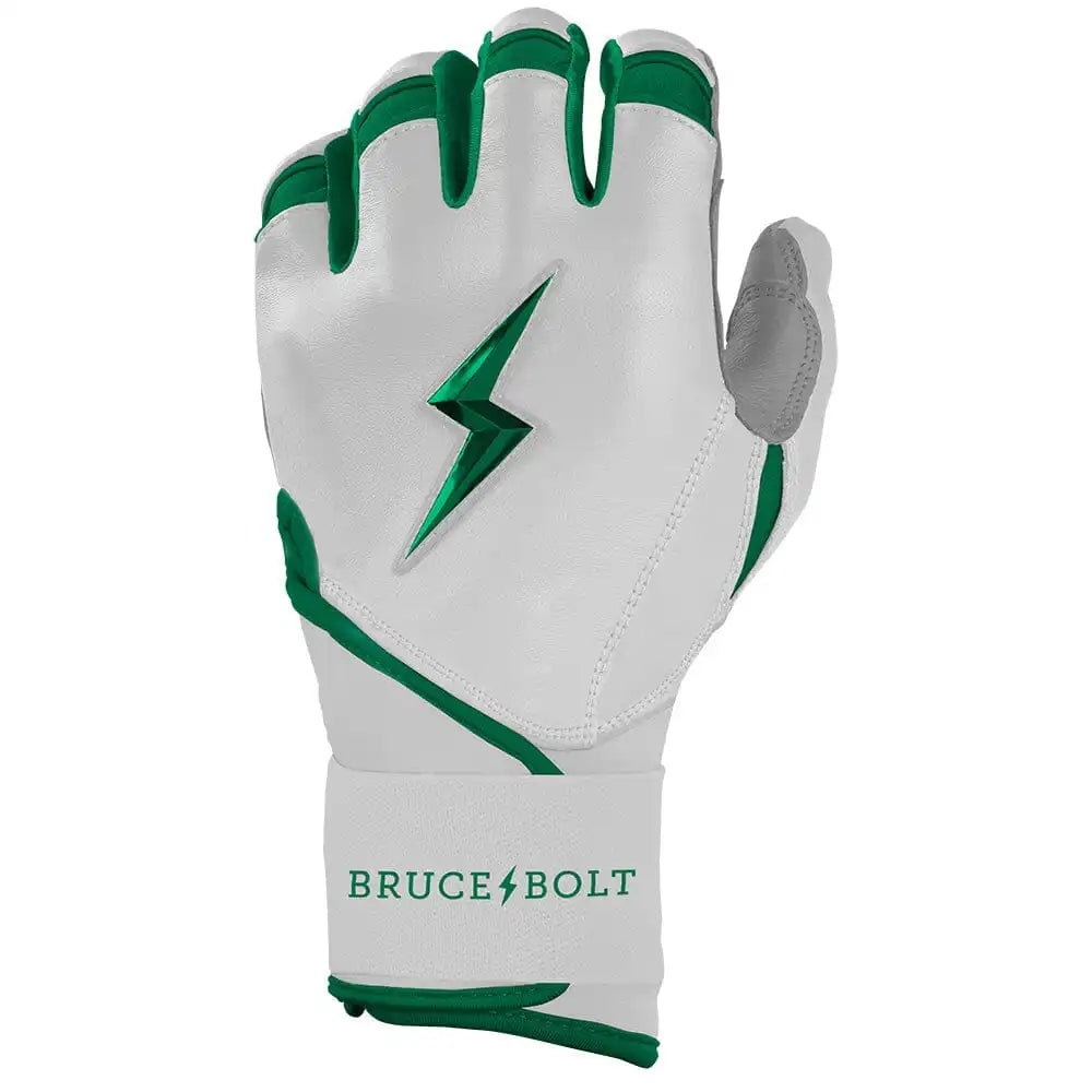Chrome Series Long Cuff Batting Gloves - Green