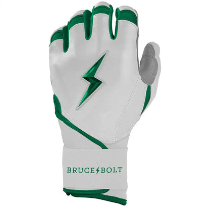 Chrome Series Long Cuff Batting Gloves - Green