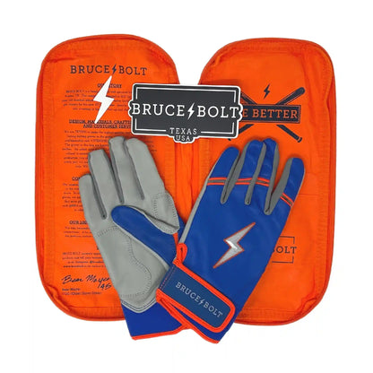 Brandon Nimmo Signature Series Short Cuff Batting Gloves - Blue